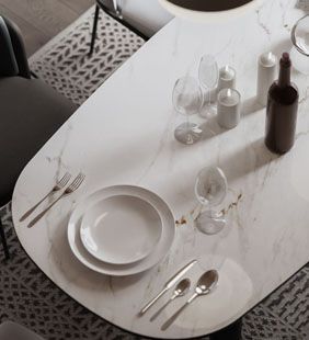 kaplan mermer porselen tasarım masa